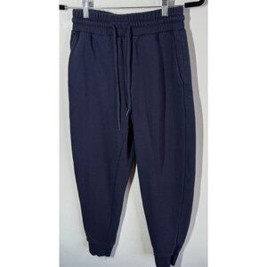 Zenana Women Joggers Small Navy Blue Activewear Gym Lounge Athleisure Relaxed